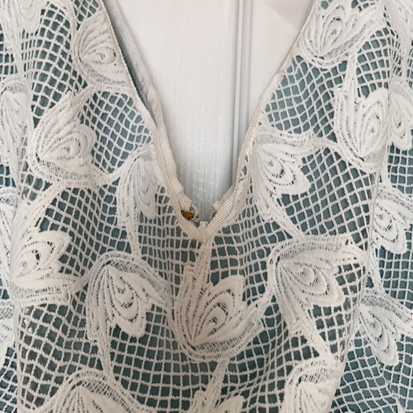 Tory Burch Authentic Brooklyn Sleeveless Lace Dress Size 12 - Picture 5 of 10